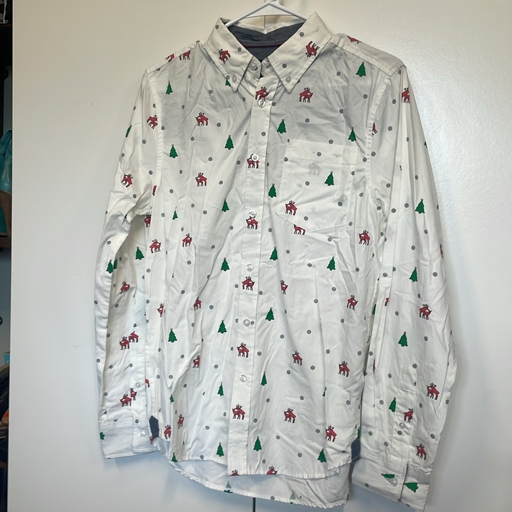 New holiday shirt. 88 brand.  Deer mating.  ugly Christmas sweater party - Picture 2 of 5